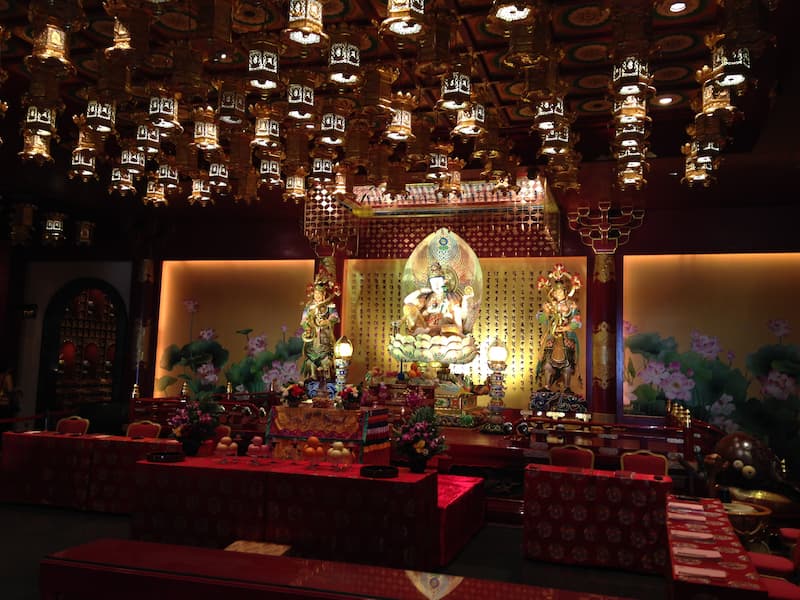 The temple in China town