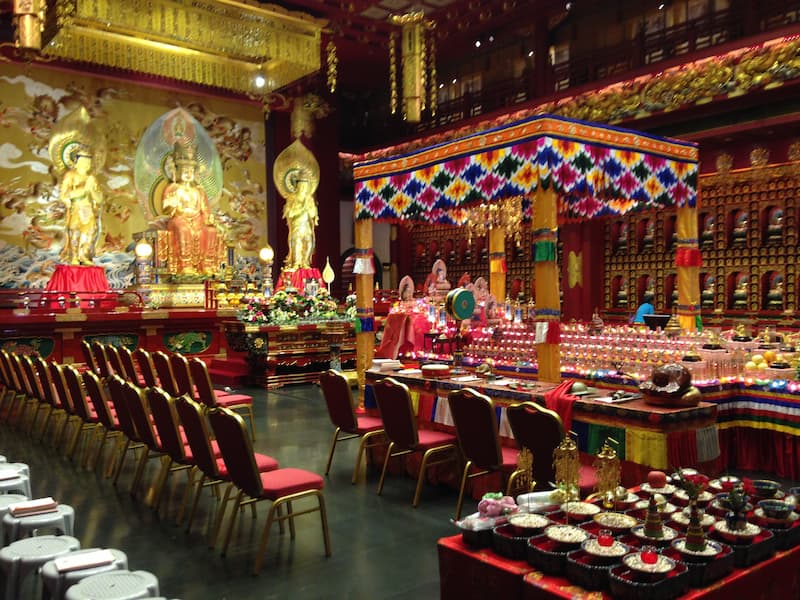 The temple in China town