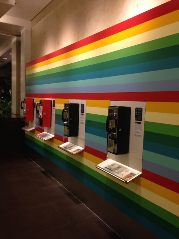 The phone booth in Changi airport