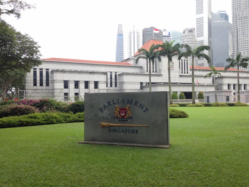 The house of parliament in Singapore