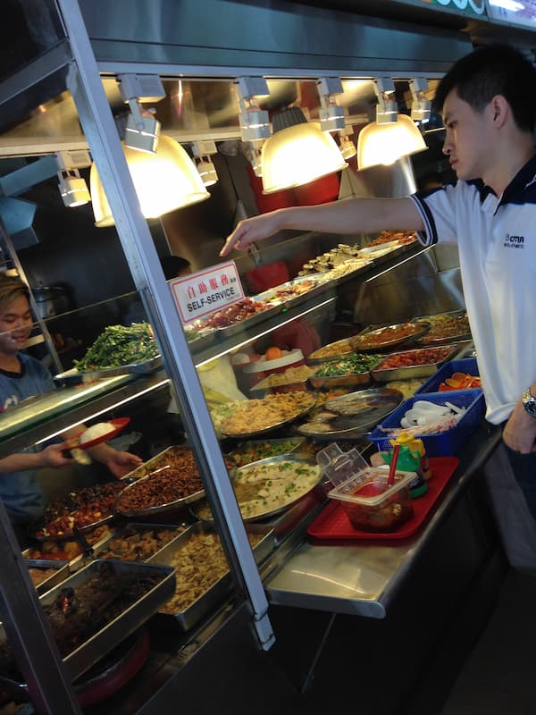 The shop selling foods