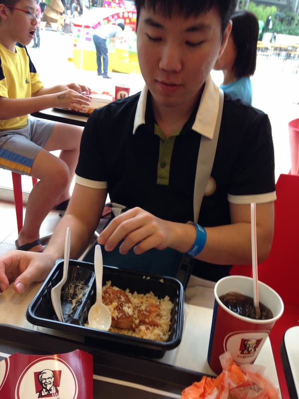 Lunch in KFC
