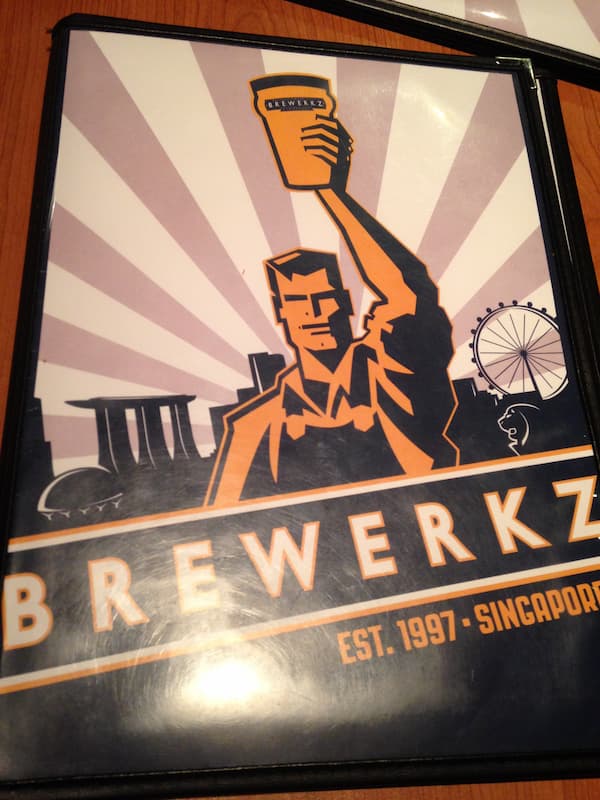 Brewerkz menu book