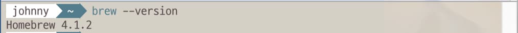 Homebrew command to check the version of itself