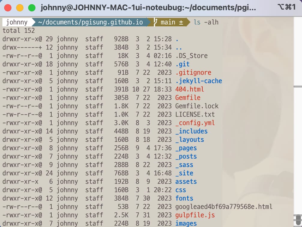 Terminal command to show the list in the path