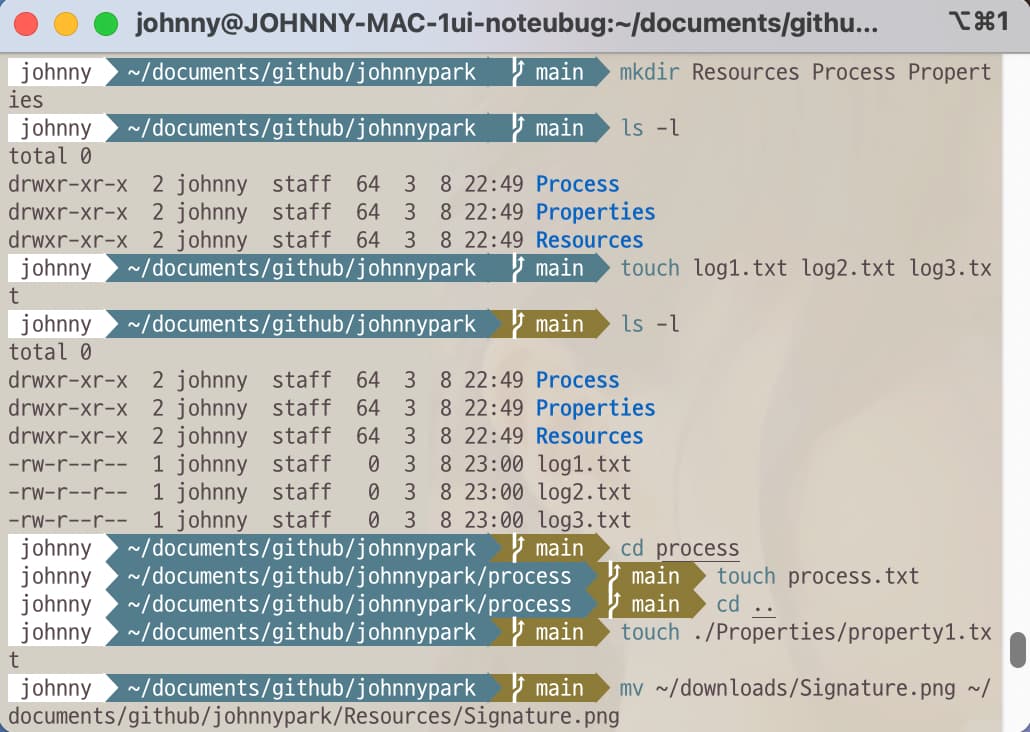 Making training environment by terminal command