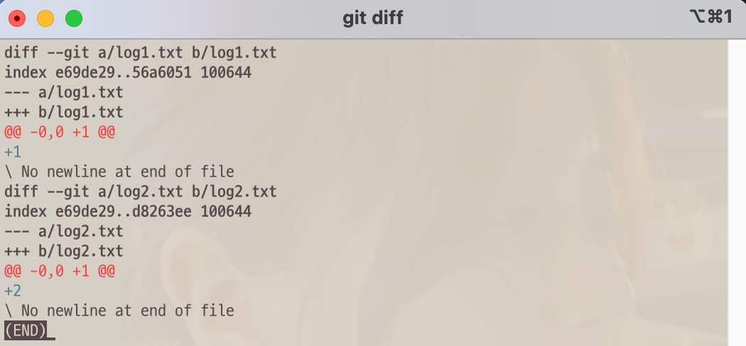 Git command to show difference between objects