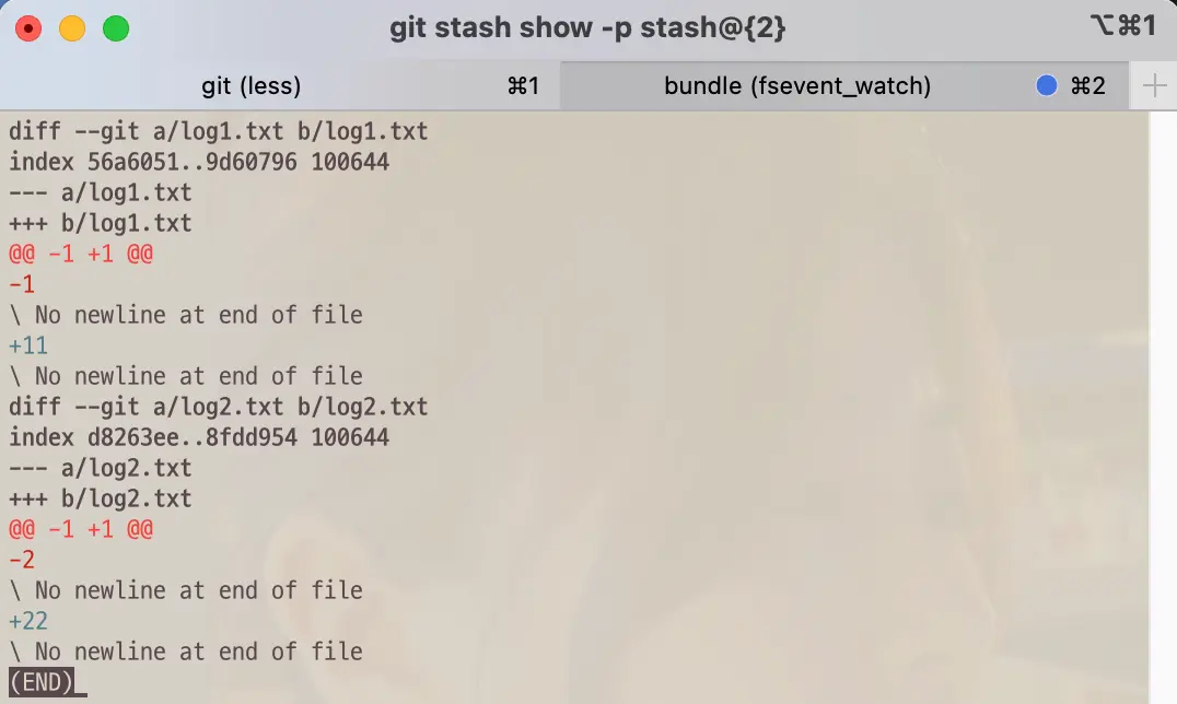 Git command to show detailed difference between the stash and working changes